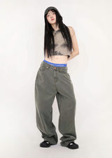 Bold Hue wide jeans