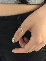 mini star point open ring
