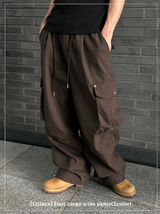 [Unisex]ダーツカーゴワイドパンツ(2color)
