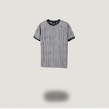 [MUSCLE FIT] スケッチリンガー半袖ニットTシャツ(3color)
