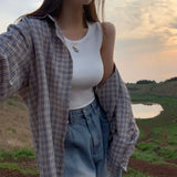 [BELLIDE MADE] サンシャインオーバーフィットチェッカードシャツ