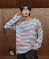 Stripe Dolphin Long Sleeve T-shirt