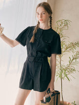 BELT JUMPSUIT BLACK