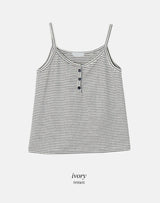 Bona Casual Border Button Sleeveless (5color)