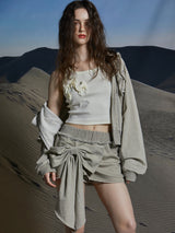 RIBBON POP SLEEVELESS TOP