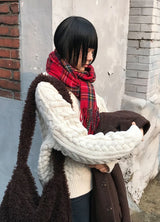 タータンチェックマフラー