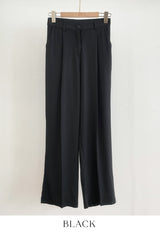 Light Cool Pintuck Wide Slacks