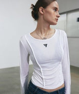NNC PINTUCK LINE LS TOP_IVORY
