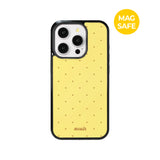 【MADE】ミニ ドット レモン チョコレート iPhoneケース[Glossy Glass/Magsafe]