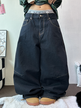 ステッチバルーンデニムパンツ 💙S-XL🖤