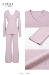 Mully Pink V-Neck Training Set-up (pants)