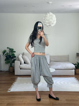 soft v crop tee