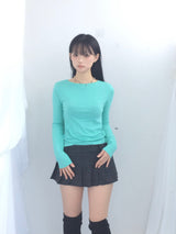 Clean neck soft t-shirt