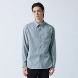 breeze line stripe shirt ash blue