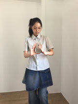 Low layered denim skirt (1color)