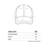 リーズン ウォッシュド キャップ (WHITE, GRAY)
