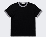 エッセンシャルスタンダード半袖リンガーTシャツ ブラック