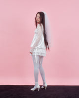 CORSAGE PUFF BLOUSE [IVORY]