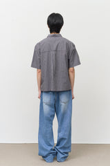 Sion Checked Half Shirt