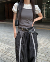 Nylon track pants