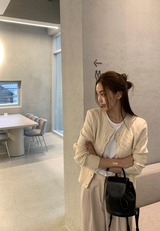 FOB Cable Knit Round Cardigan