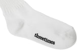 Knit over knee socks - ivory     