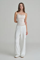 NYC sweatpants, Ivory