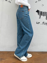 ミディアムブルークラシックデニムパンツ code 18308