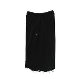 damage cutting bermuda pants (black)