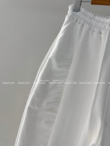 Side shirring napping jogger & wide pants