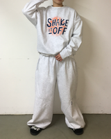 レタリング ペイント クロップド スウェットシャツ (3c)