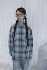 Checkered Over Fit Collar Shirt