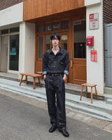 フレンディツータックワイドデニムパンツ