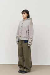 (W) Max Button Up Zip Hoodie