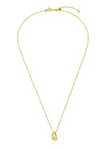 26SS★ Champagne Full Moon Silver Mary Bowl Necklace
