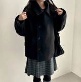 Pony Thick Belt Double High Neck Coat