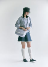フリルメッセンジャーバッグ (light grey)