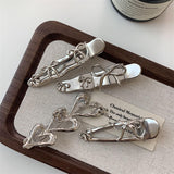 Minimalist Bow Metal Hair Clip 4 Pieces Set