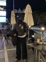  Logane Drake Cash-Like Half Zip-Up Knit