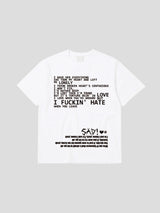 サッドピグメントショートスリーブTシャツ 3C