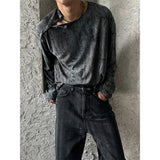 [UNISEX] グランジダイイングスナップスリーブ (2color)