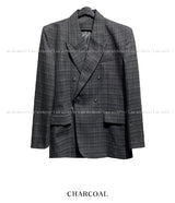 Oakley checked daddy blazer