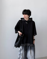 Crunch Layered Half Hoodie