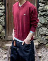 Seron V-Neck Patch Knit