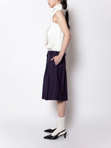 VIVID PLEATS SKIRT (GRAPE)