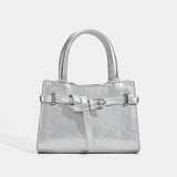 Mini Buckle Square Lock Tote Shoulder Bag