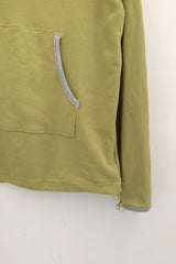 highneck loose waffle hood