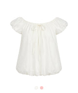 Yuna Ribbon Bubble Blouse