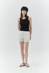 KIRSH PLAIN SLIM FIT SLEEVELESS - BLACK  
