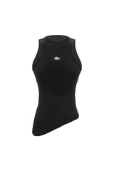 UNBALANCE SLEEVELESS TOP / BLACK